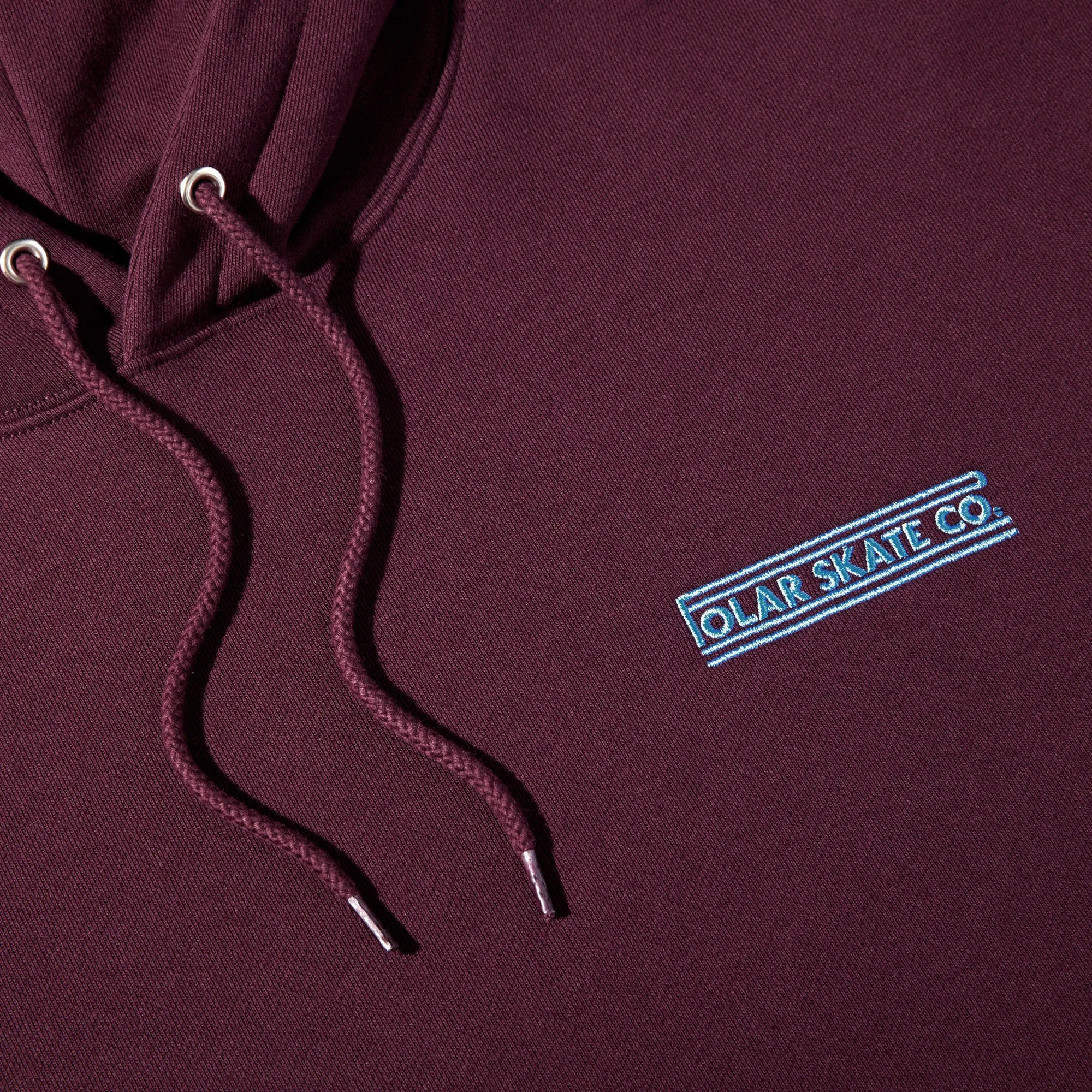 Polar Dave Stretch Logo Hood Dark Wine