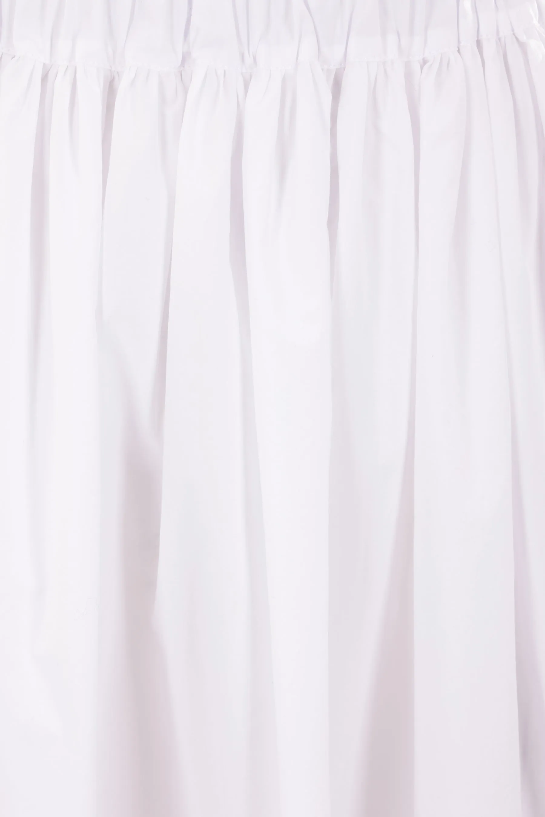 poplin round midi skirt