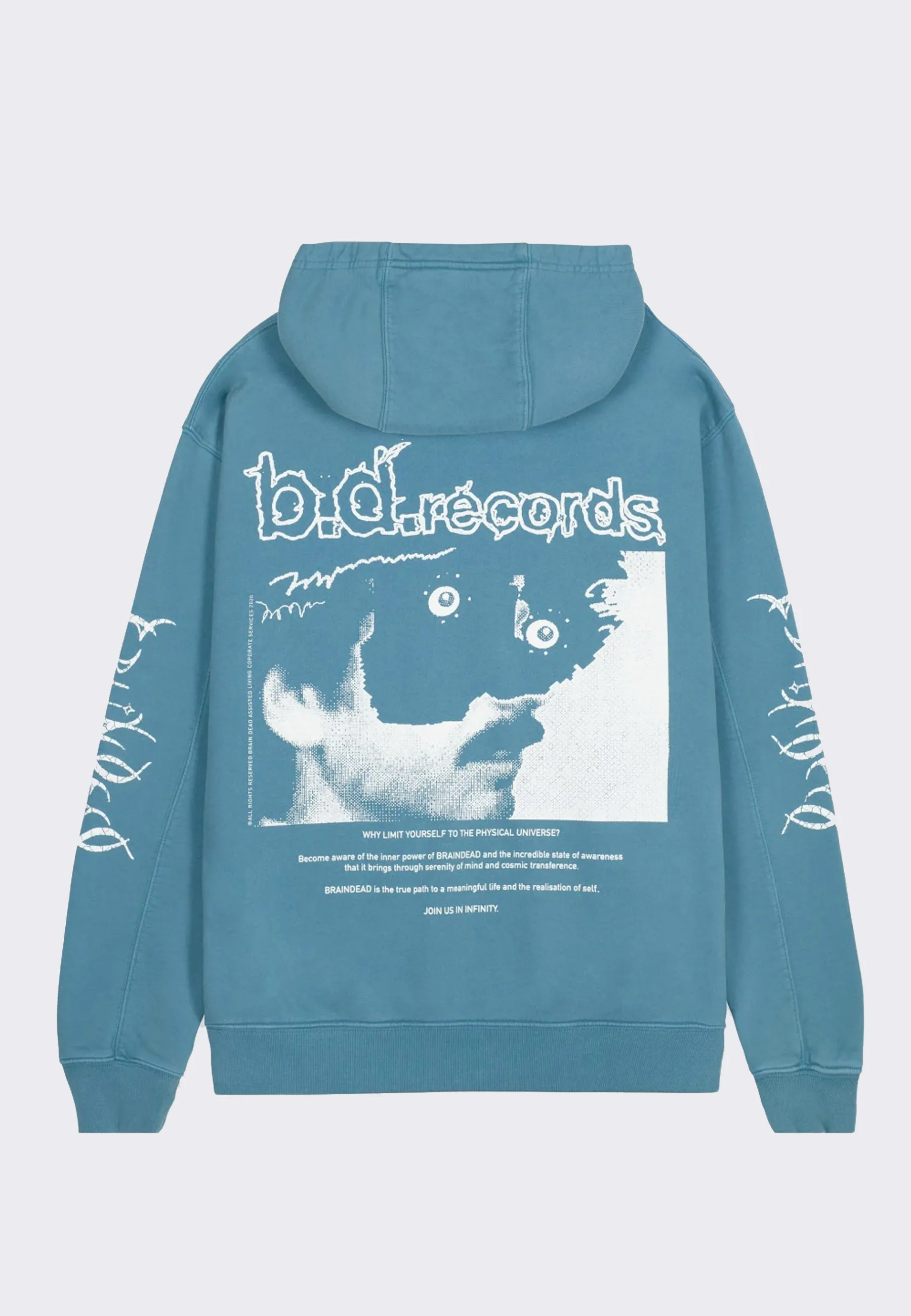 Pyscho Meditation Hoodie - teal