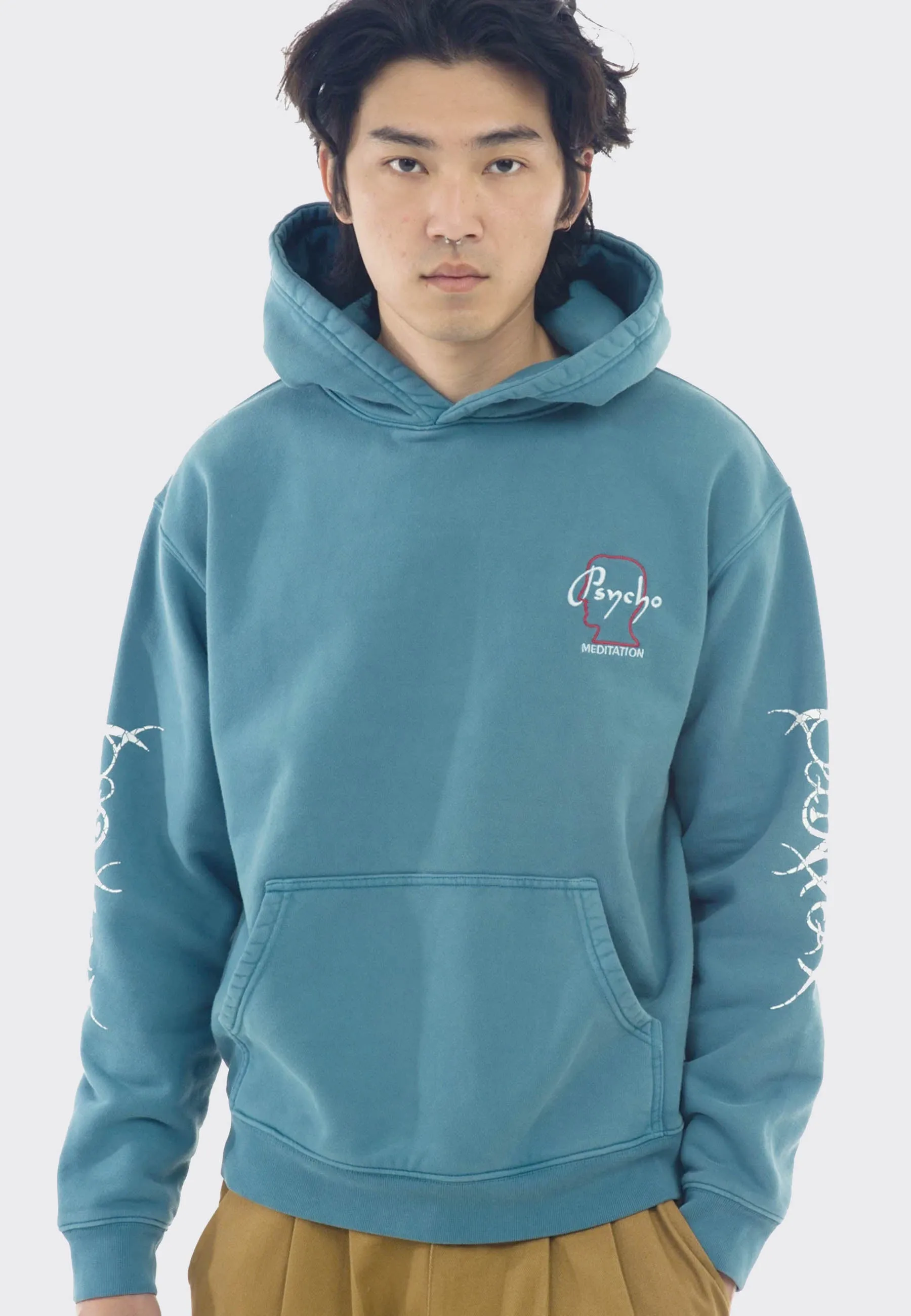 Pyscho Meditation Hoodie - teal