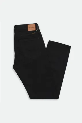 Reserve 5-Pocket Denim Pant - Black/Black