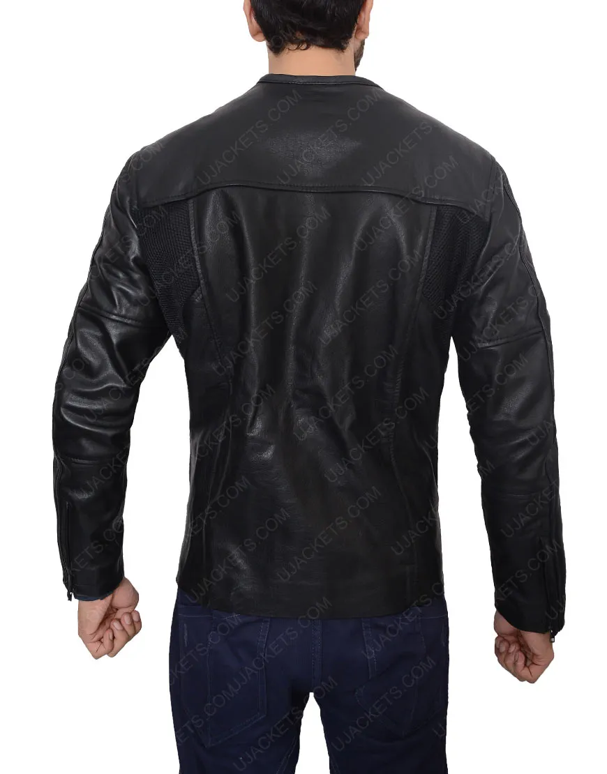 Roland Sands Black Motorcycle Jacket For Man - Ujackets