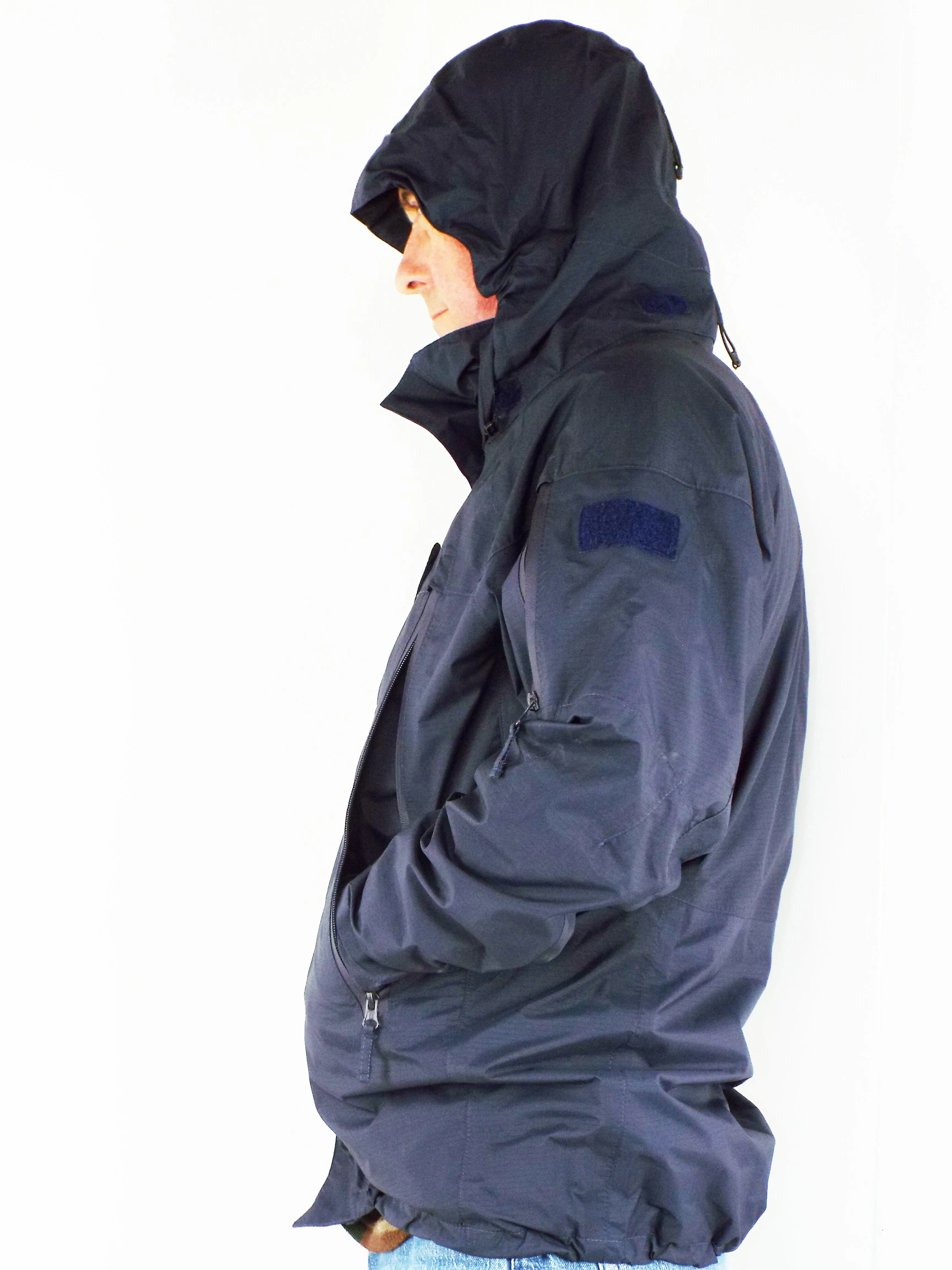 Royal Navy - Siamidis - Blue Gore-Tex Rip-Stop Jacket - With Hood - Grade 1 - New Model