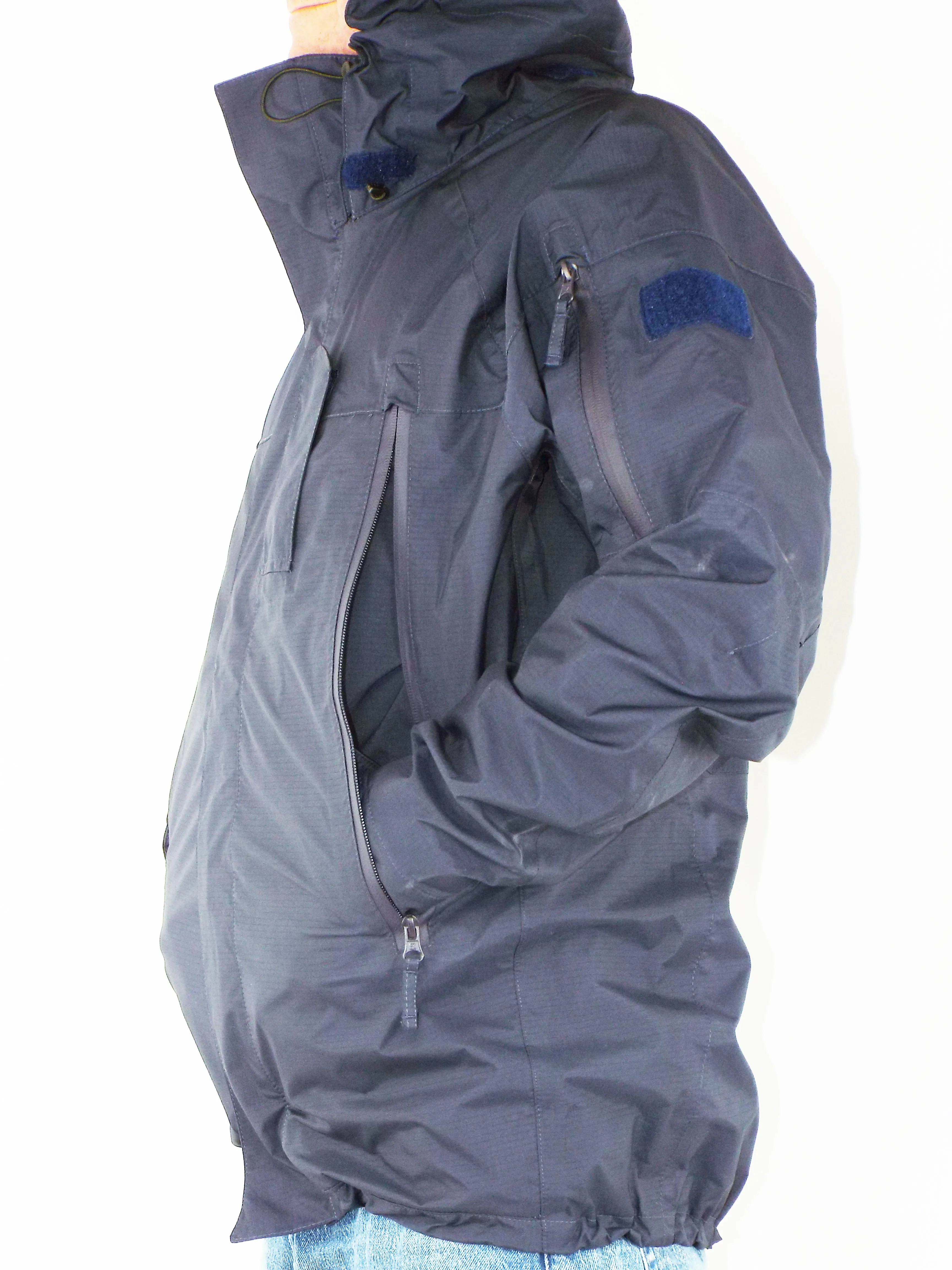 Royal Navy - Siamidis - Blue Gore-Tex Rip-Stop Jacket - With Hood - Grade 1 - New Model