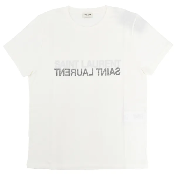 Saint Laurent  |Crew Neck Short Sleeves Logo Luxury T-Shirts