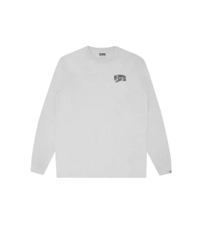 SMALL ARCH LOGO L/S T-SHIRT - HEATHER ASH