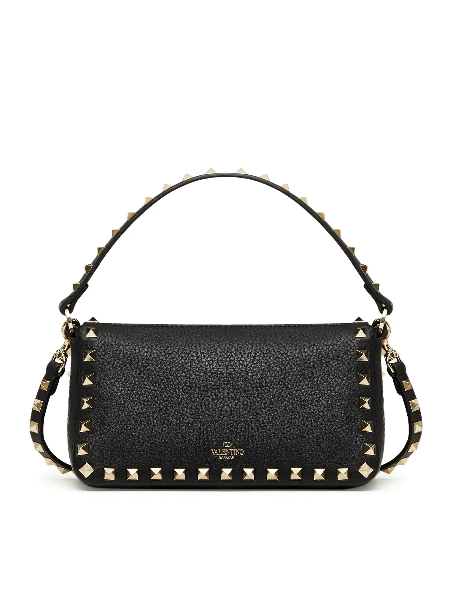 SMALL ROCKSTUD SHOULDER BAG IN GRENADE CALFSKIN