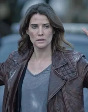 Stumptown Cobie Smulders Leather Jacket - Cobie Smulders Jacket