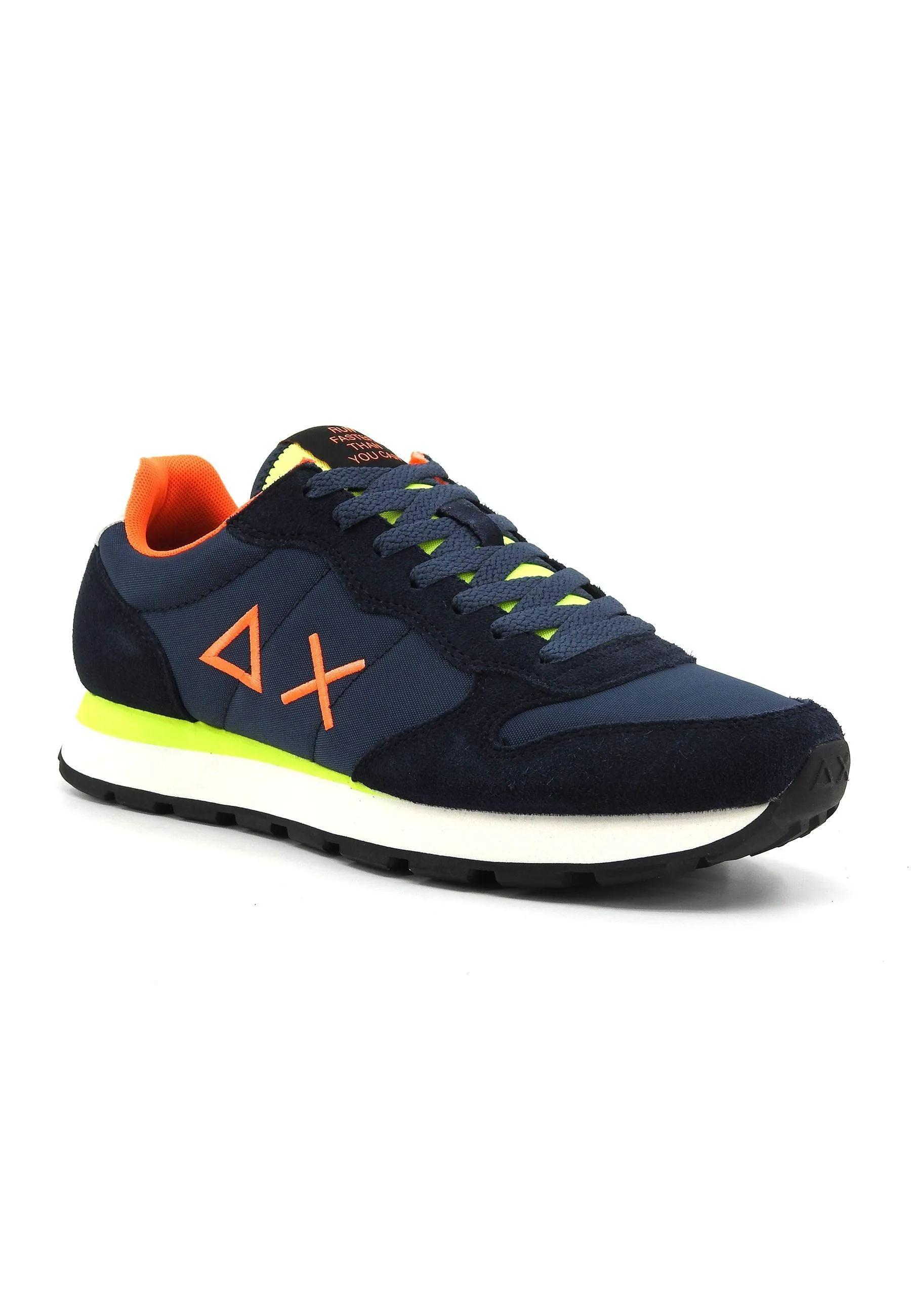 SUN68 Tom Fluo Sneaker Uomo Navy Blue Z34102