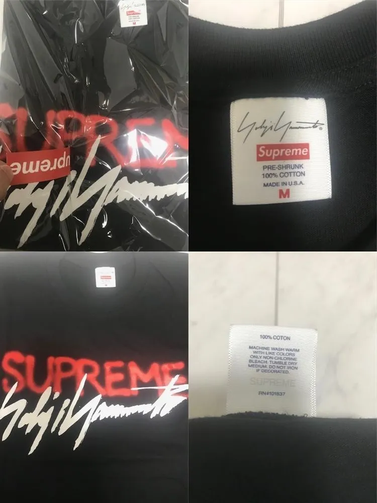 Supreme  |20AW ◆ Size M ◆Supreme Yohji Yamamoto Logo Tee T-SHIRT Black