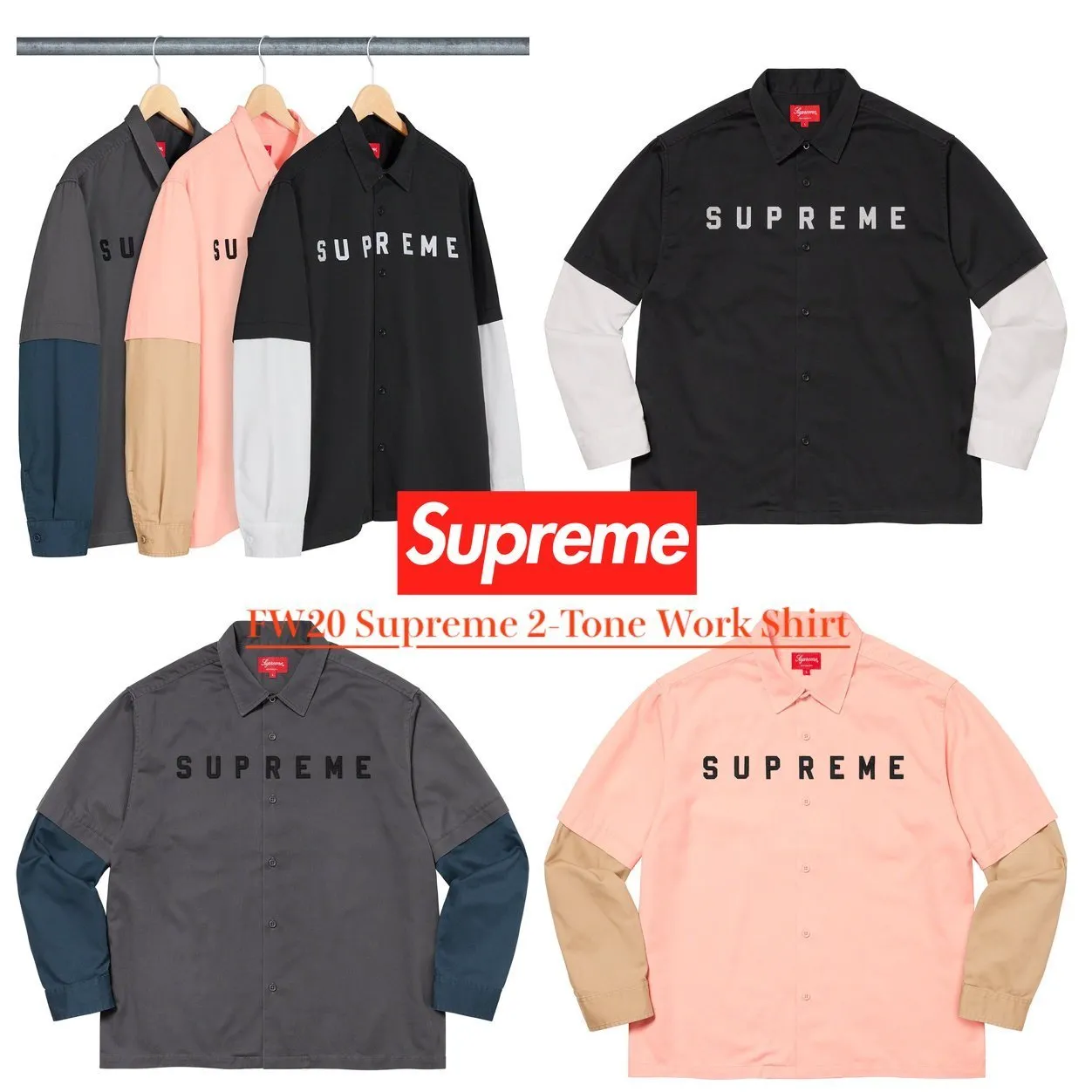 Supreme  |Unisex Street Style Skater Style Shirts