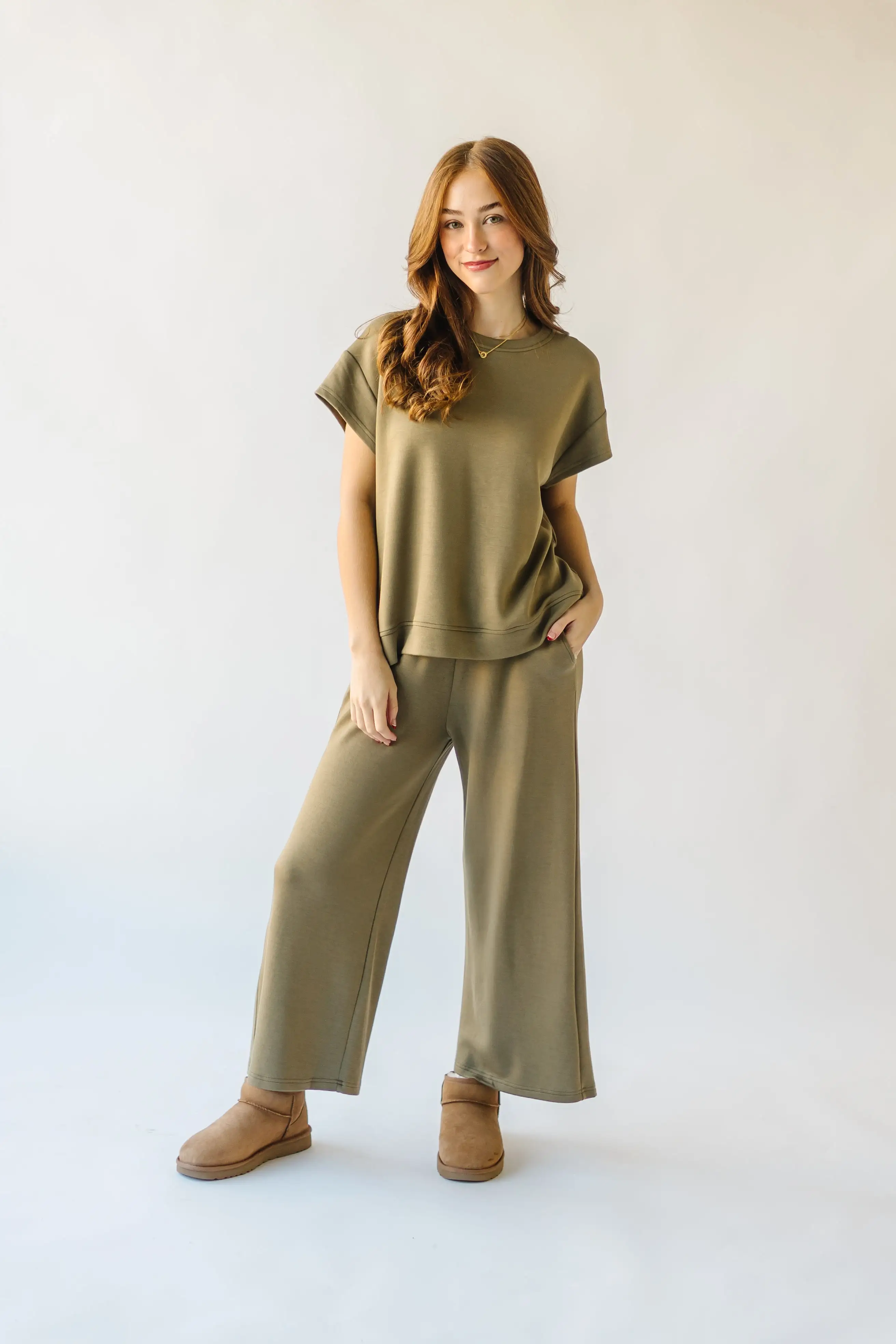 The Lenny Basic Top in Olive