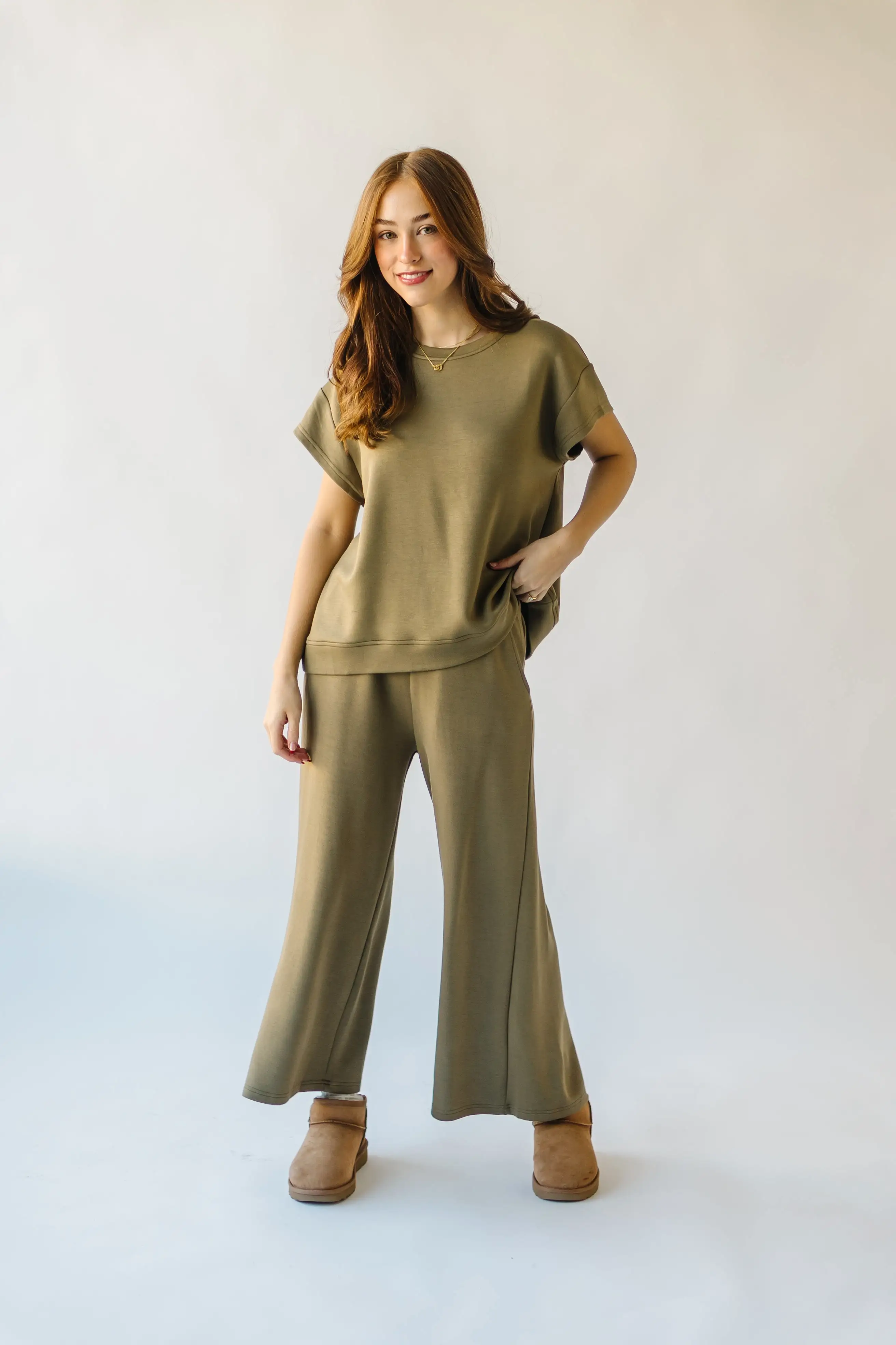 The Lenny Basic Top in Olive