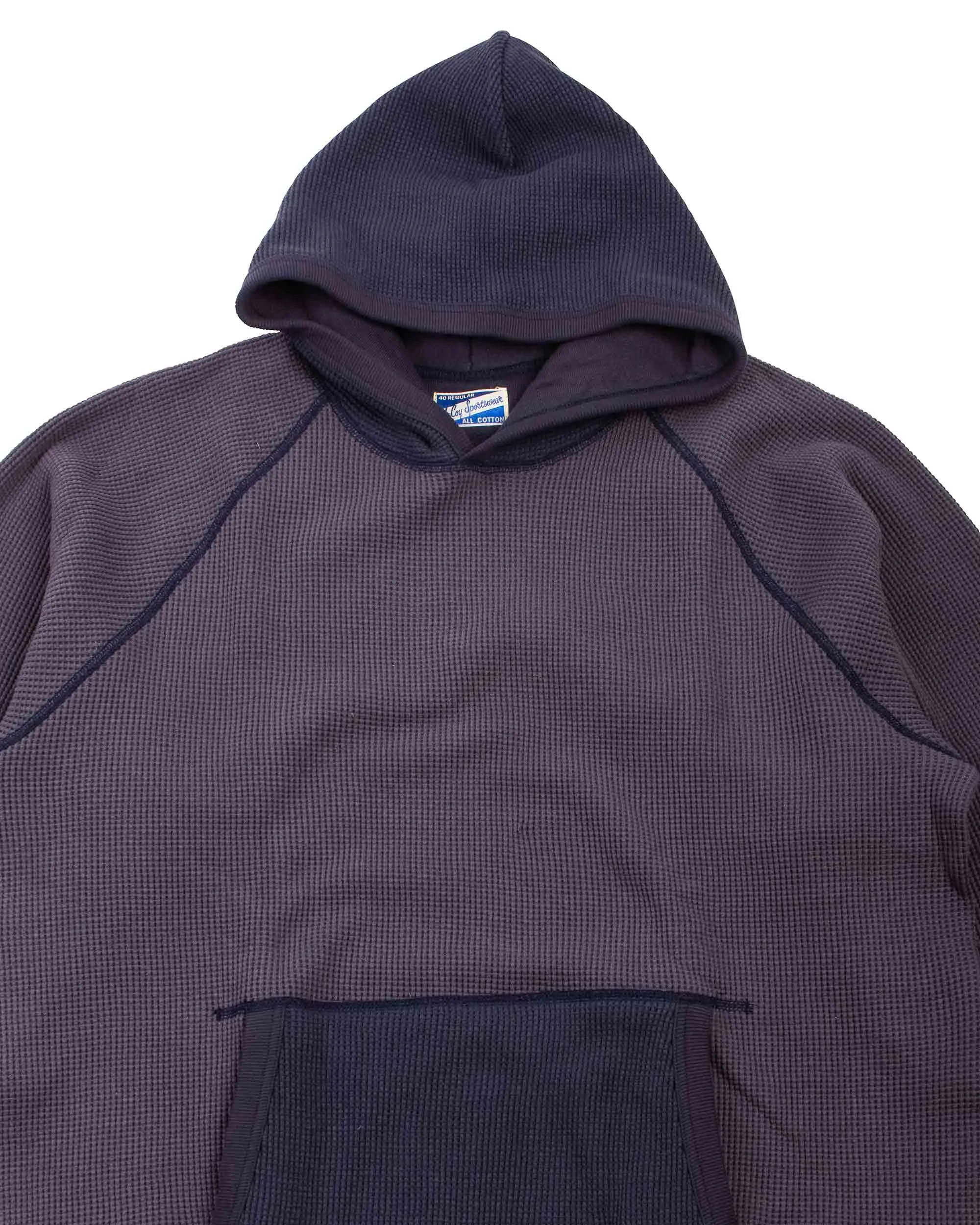 The Real McCoy's MC22005 Thermal Sweatshirt (Two-Tone) Navy