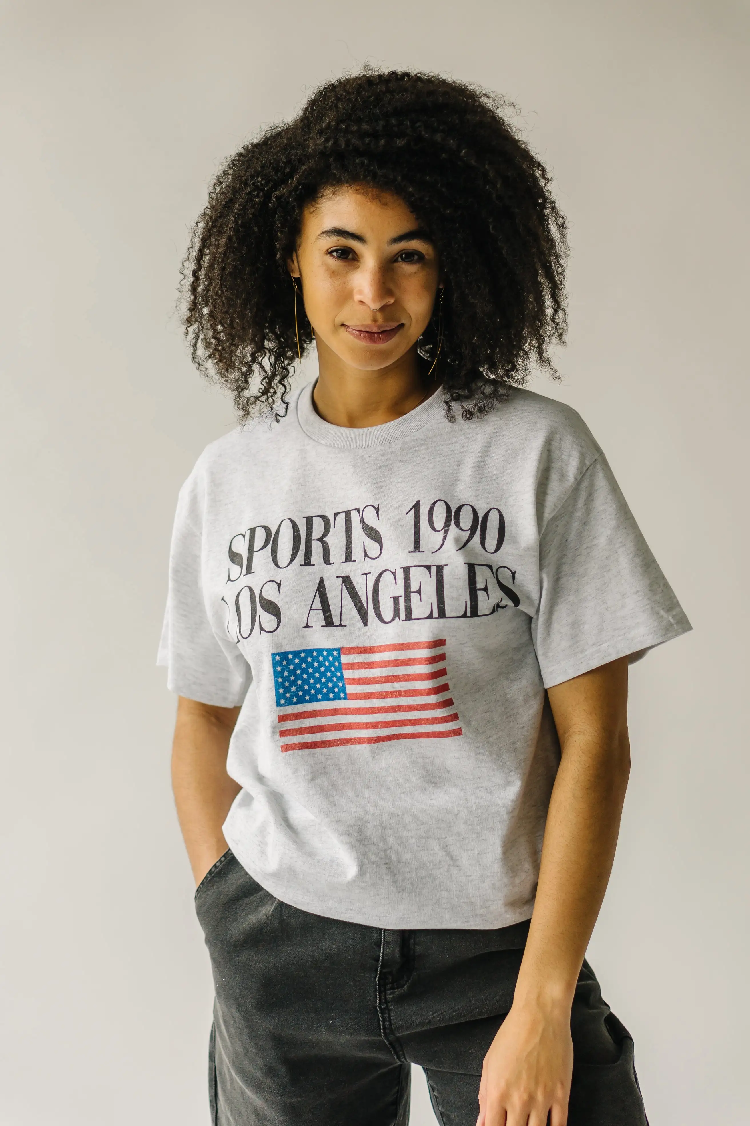 The Sports 1990 Graphic Tee in Ash Gray