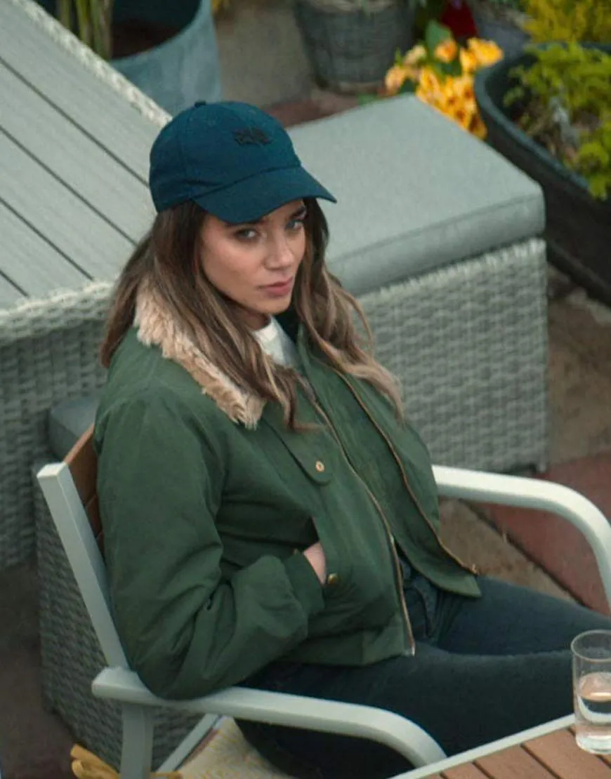 The Stranger Hannah John Kamen Jacket | TV-Series Green Puffer Jacket