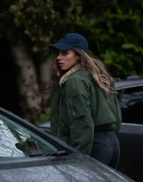 The Stranger Hannah John Kamen Jacket | TV-Series Green Puffer Jacket