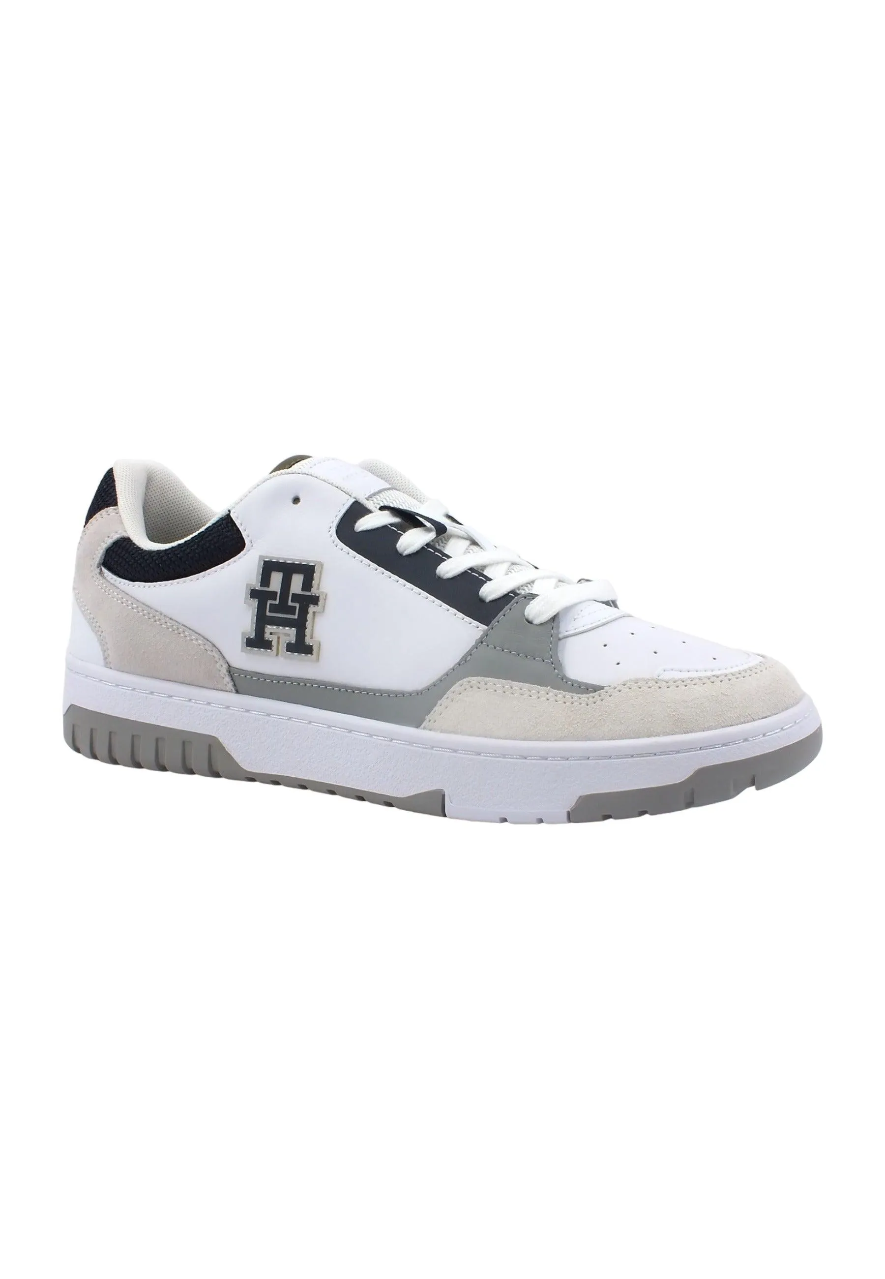 TOMMY HILFIGER Basket Street Mix Sneaker Uomo White FM0FM04695