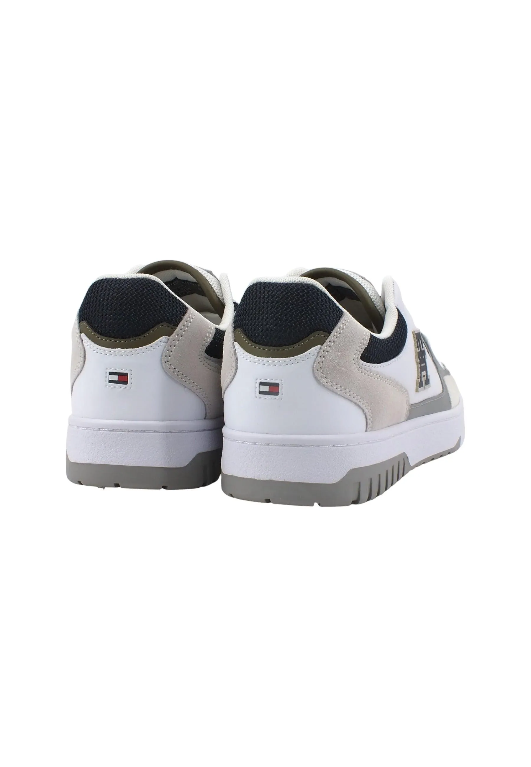 TOMMY HILFIGER Basket Street Mix Sneaker Uomo White FM0FM04695