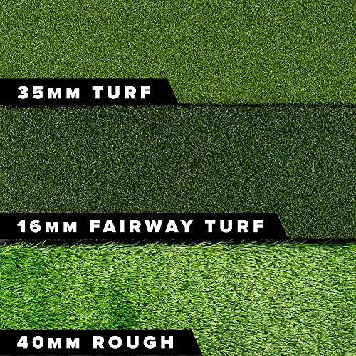 Top Tri Turf Hitting Mat for Backyard - 24 x 24 Inches Large Golf Practice Mat