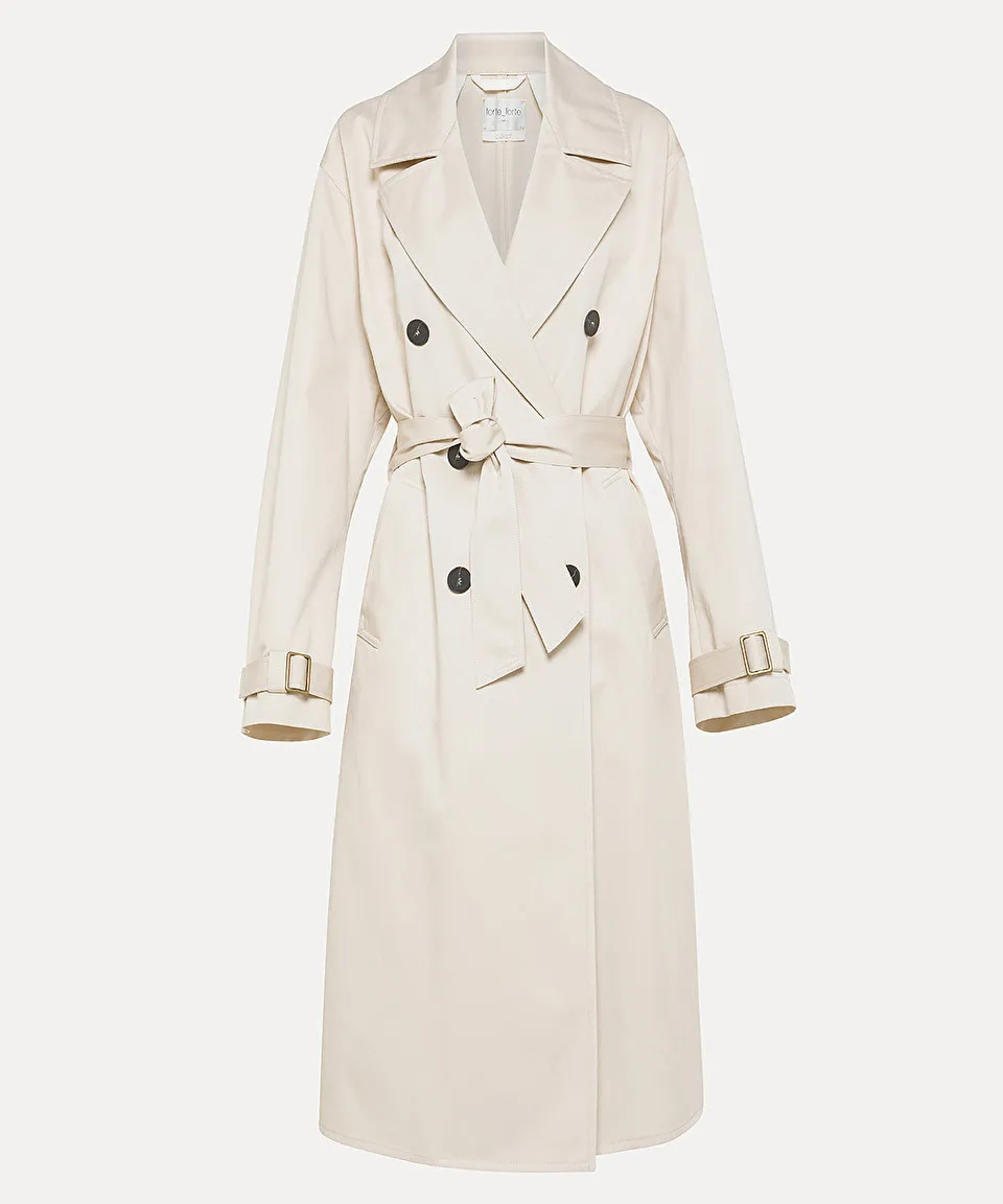 trench coat in waterproof gabardine