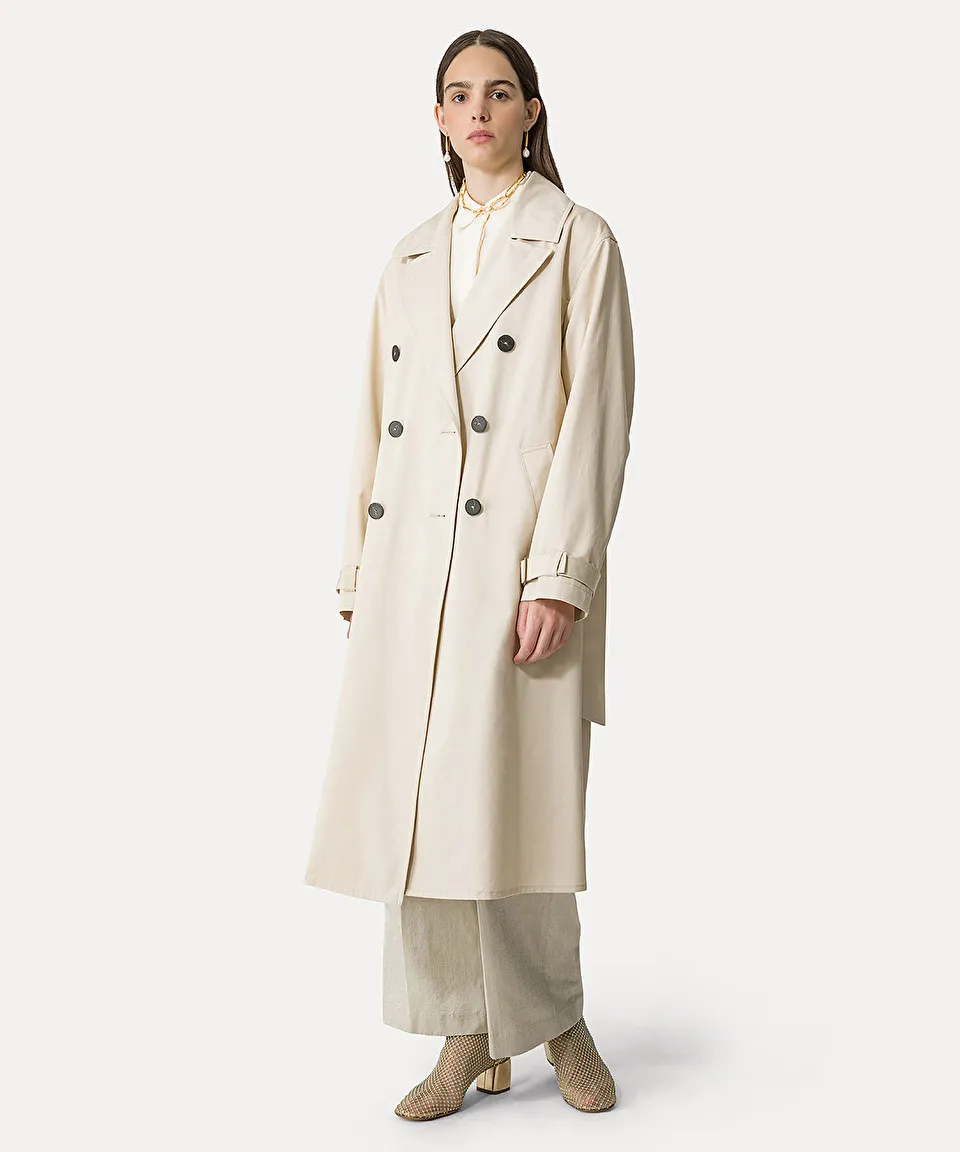 trench coat in waterproof gabardine