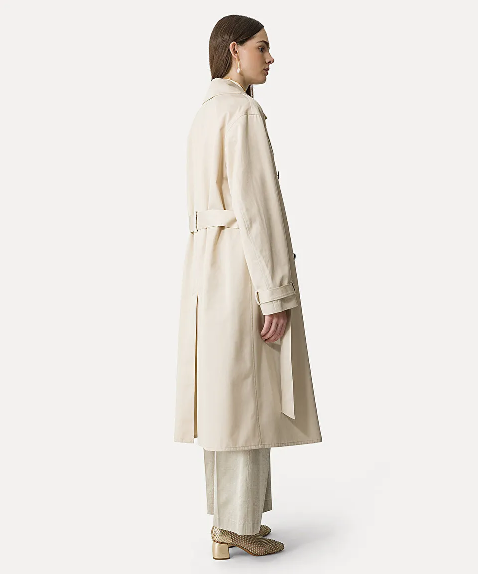 trench coat in waterproof gabardine