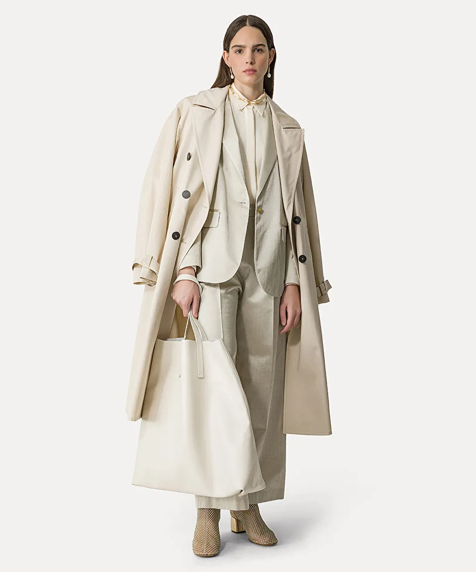 trench coat in waterproof gabardine