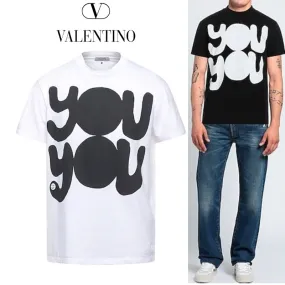 VALENTINO  |Cotton Short Sleeves Luxury T-Shirts