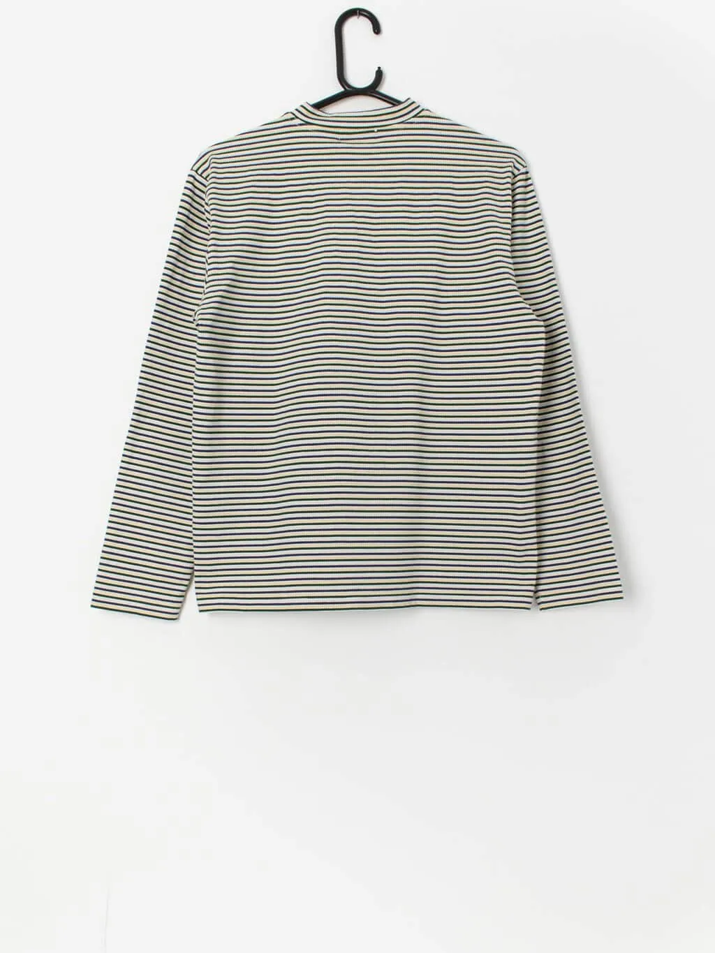 Vintage Hugo Boss fitted stripey top with long sleeves – Medium / Large