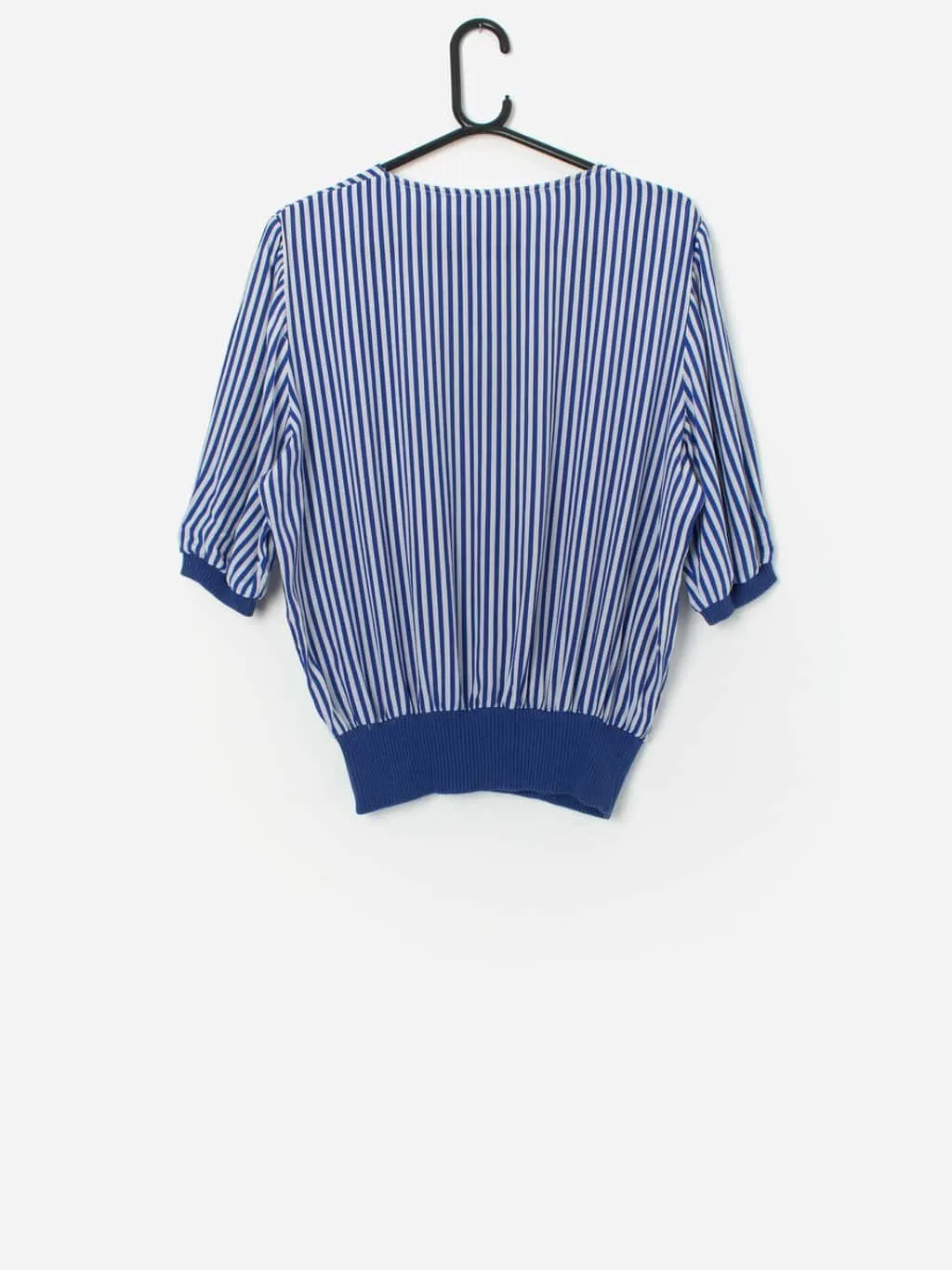 Vintage striped top in blue and white – Medium / Large