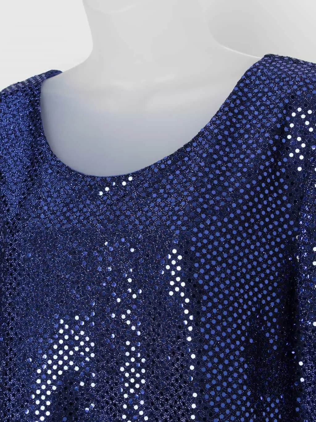 Vintage Y2K bright blue sequin top – Medium / Large