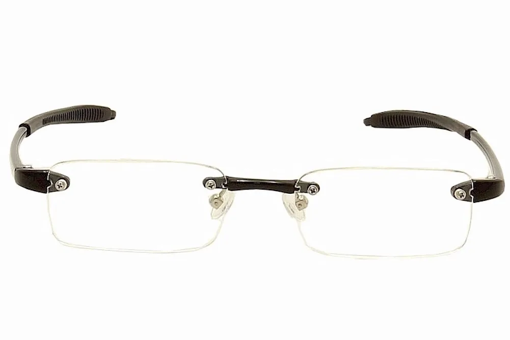 VisuaLites Vis1 Reading Glasses Men's Crystal Rimless +2.25