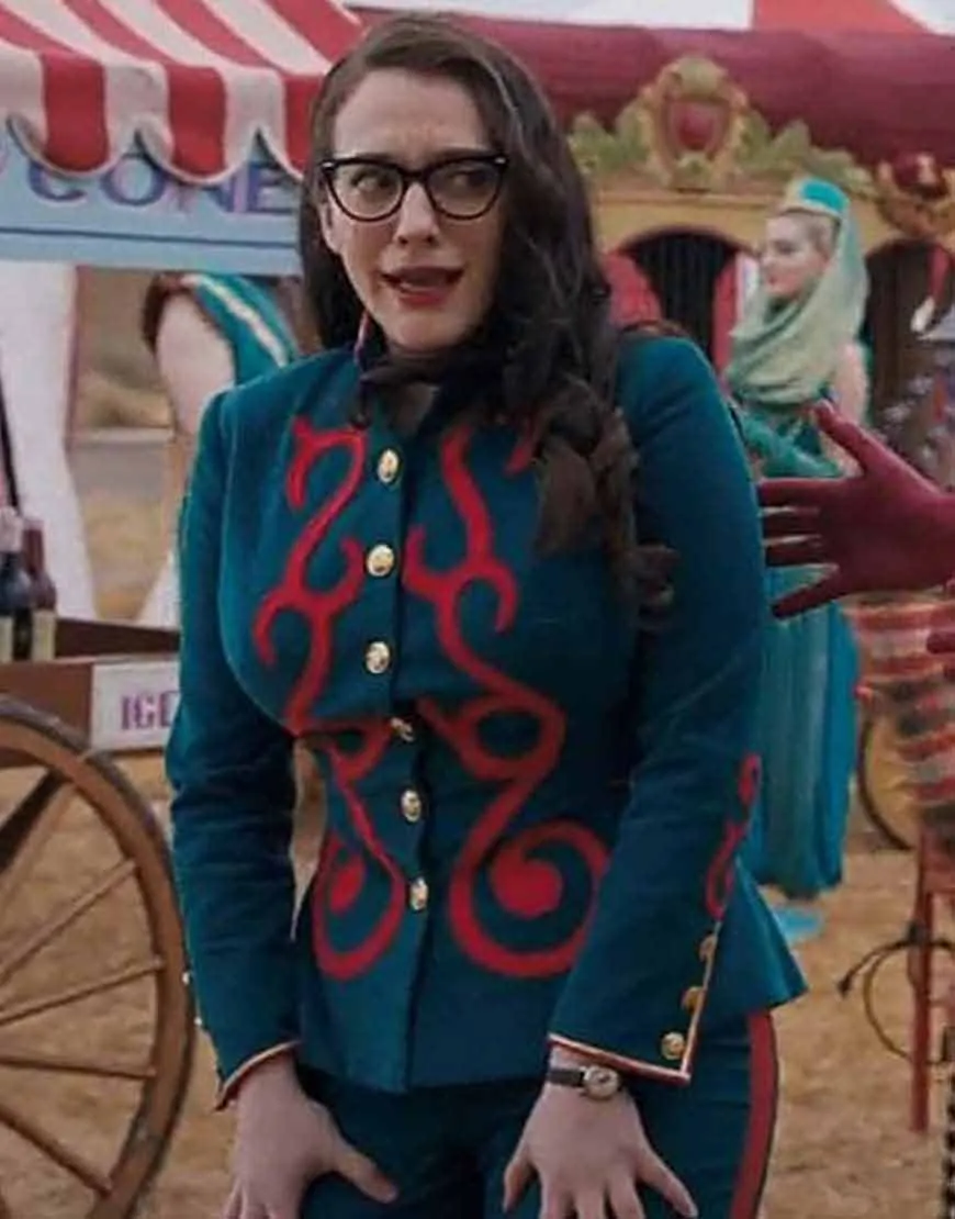 WandaVision 2021 Kat Dennings Blue Jacket | Darcy Lewis Blue Jacket