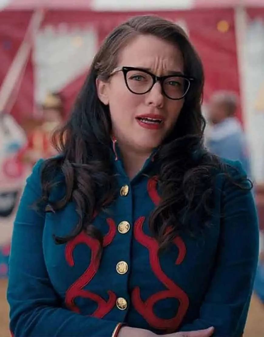 WandaVision 2021 Kat Dennings Blue Jacket | Darcy Lewis Blue Jacket