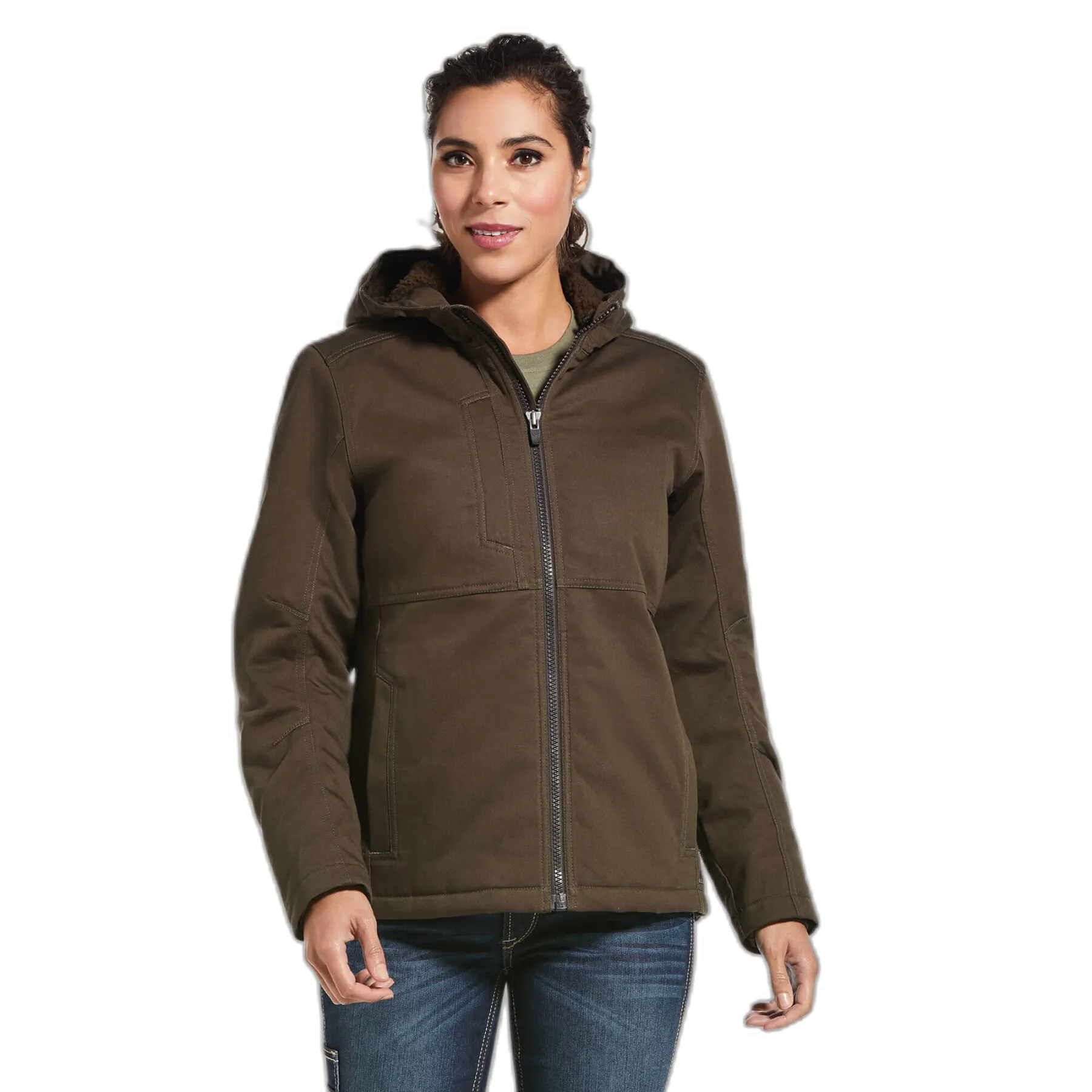 Women's hooded waterproof jacket Ariat Rebar DuraCanvas