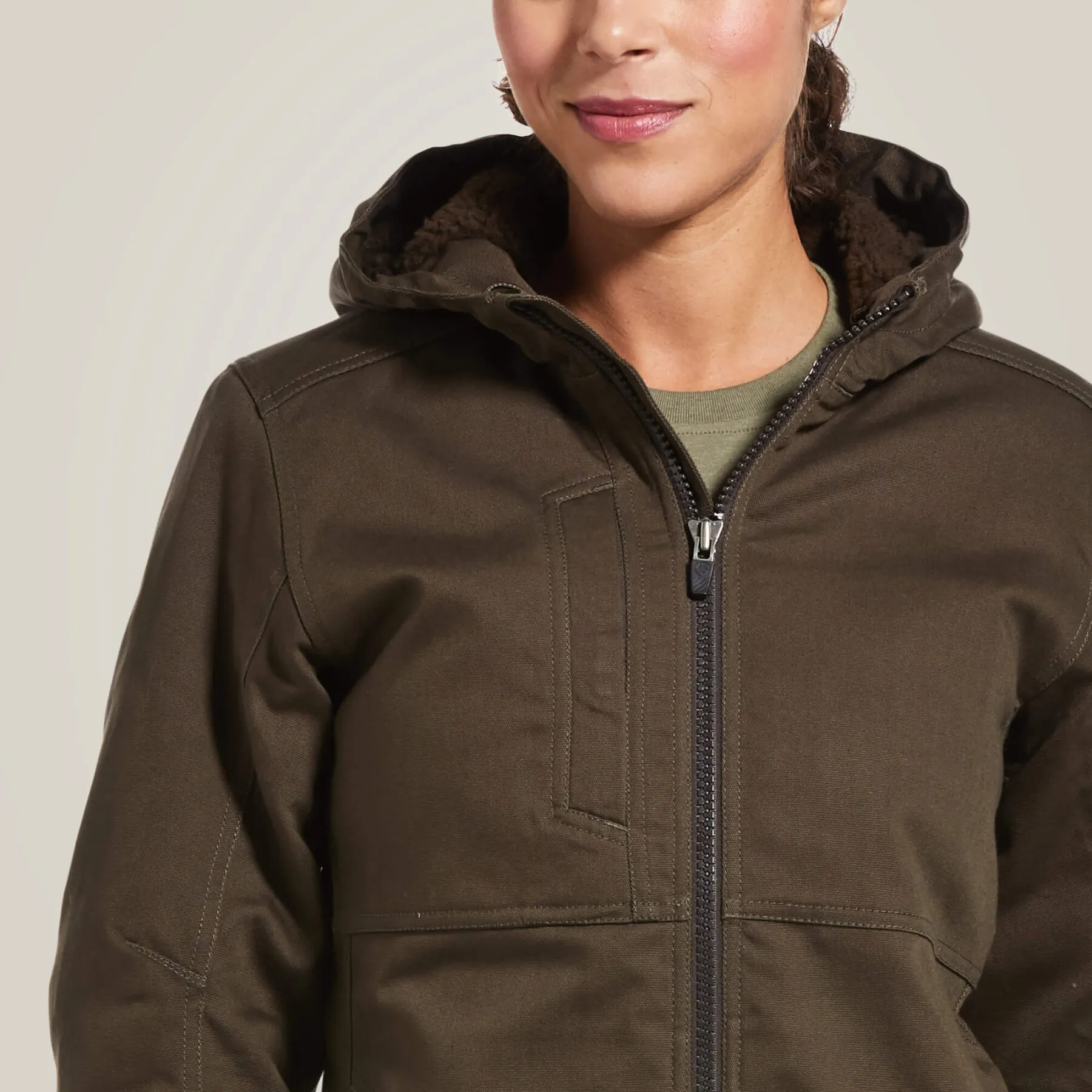 Women's hooded waterproof jacket Ariat Rebar DuraCanvas