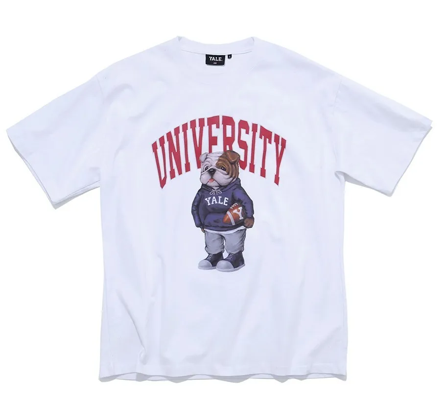 YALE  |Unisex Street Style Plain T-Shirts