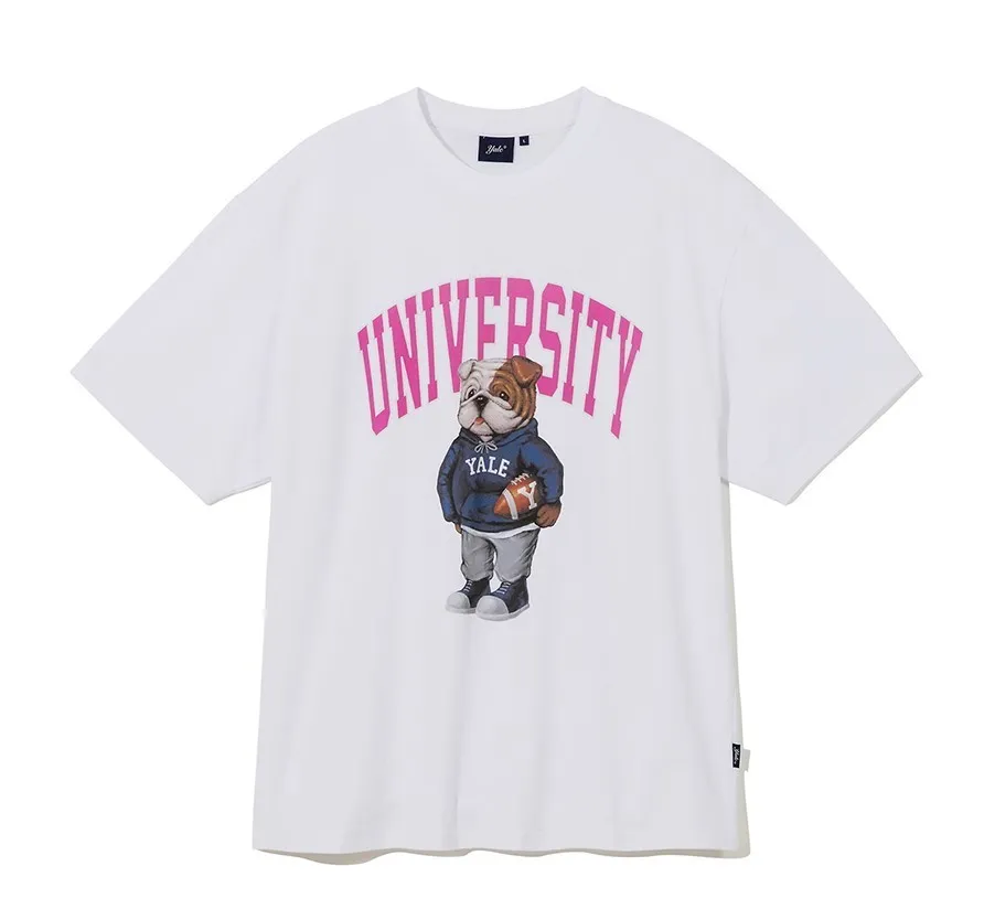 YALE  |Unisex Street Style Plain T-Shirts