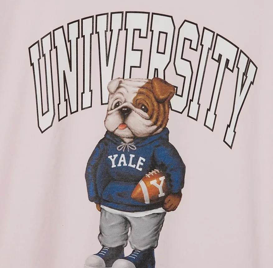 YALE  |Unisex Street Style Plain T-Shirts