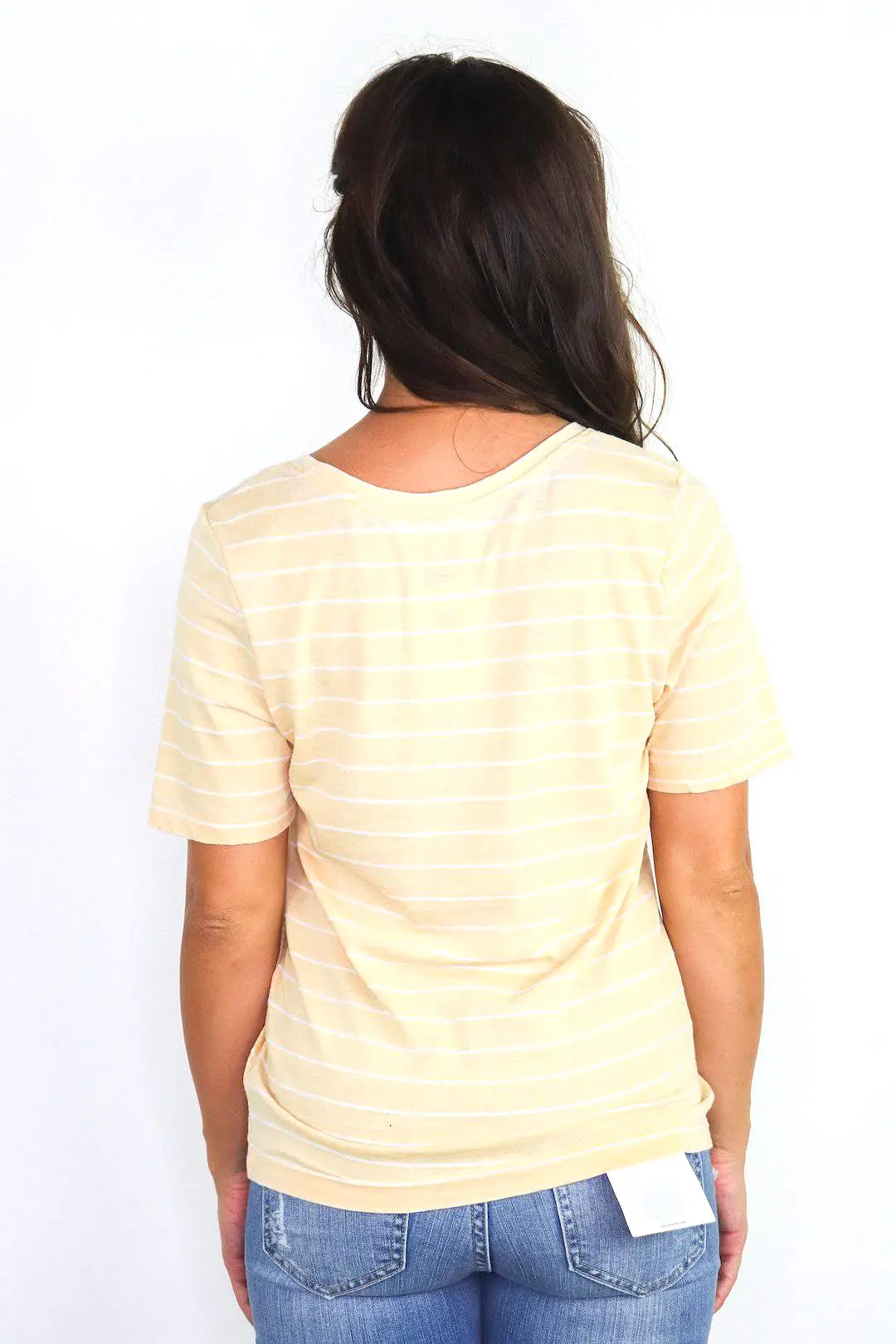 Yellow & Cream Striped Top