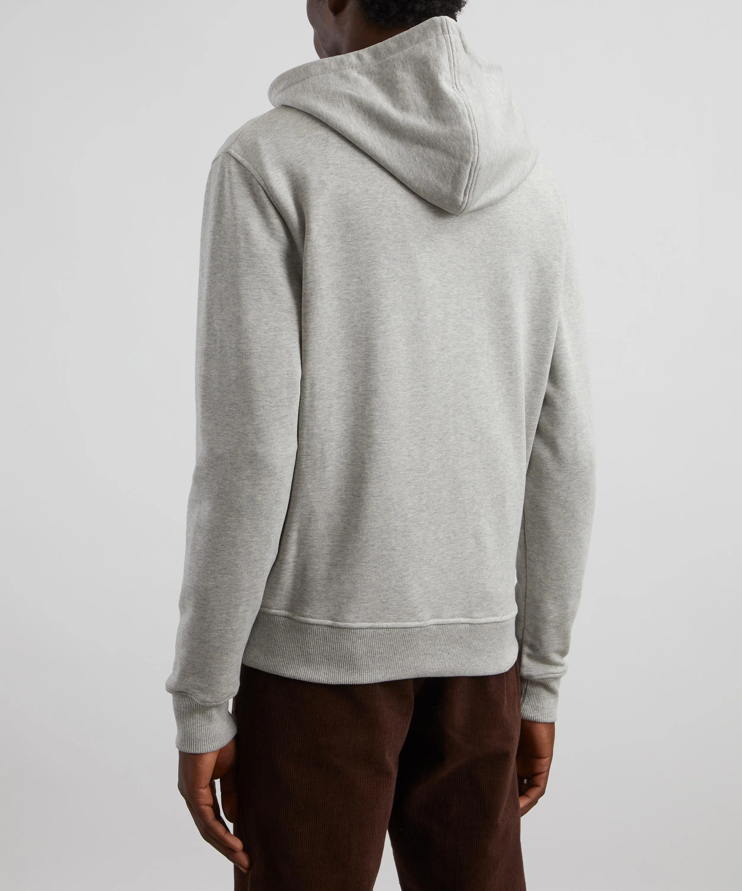 Zipped Ami de Coeur Hoodie in Heather Ash Grey 